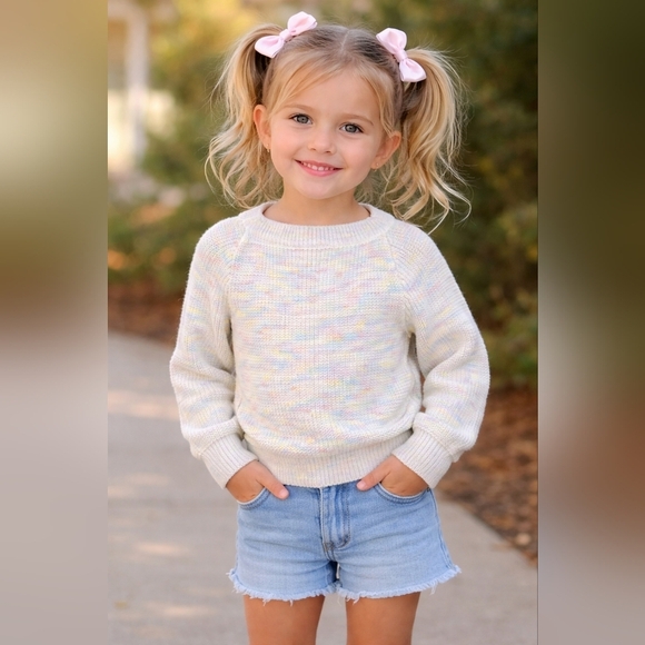 Other - Vintage Pastel With Golden Flakes Sweater